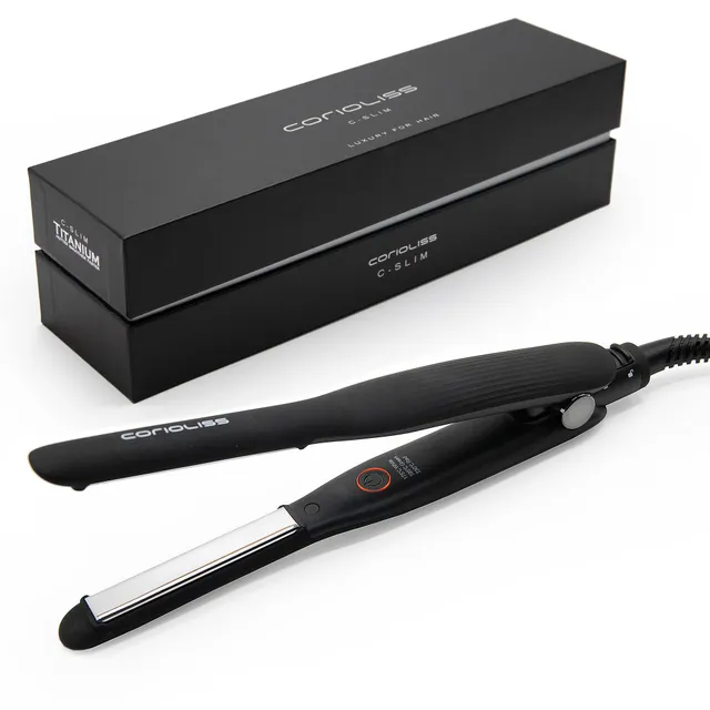 corioliss-c-slim-mini-haargl-tter-mit-titanplatten-schwarz-ionic-anti-frizz image 1