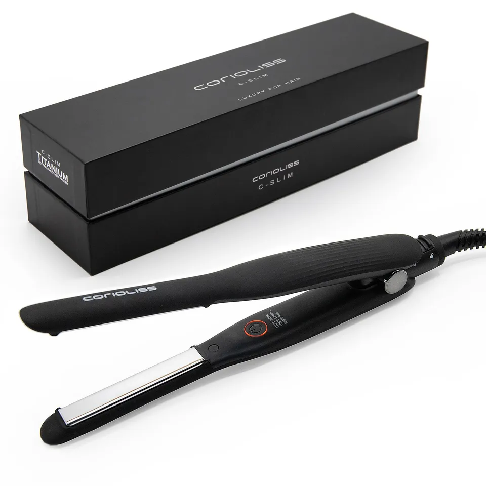 corioliss-c-slim-mini-haargl-tter-mit-titanplatten-schwarz-ionic-anti-frizz image 1
