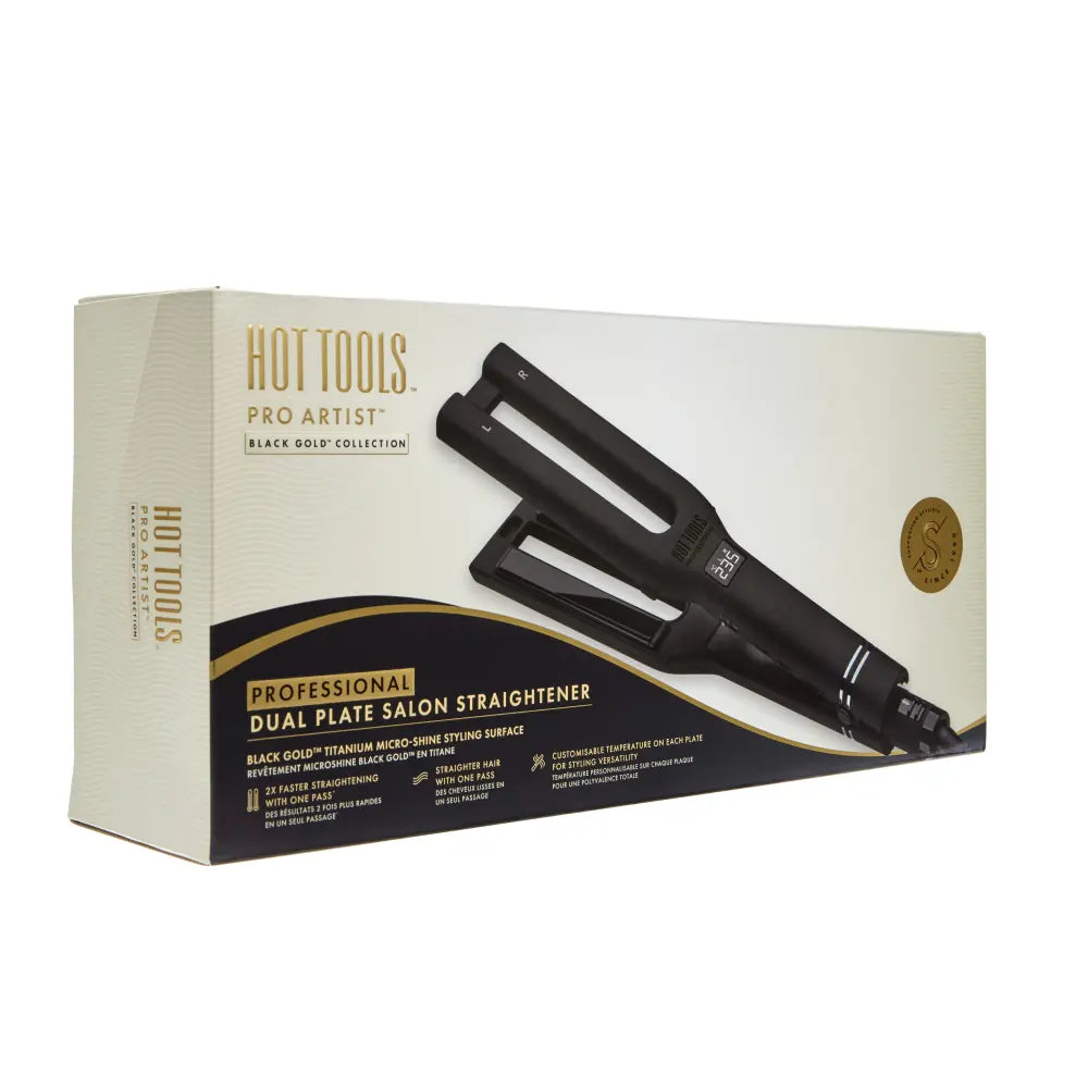 hot-tools-professional-black-gold-dual-plate-gl-tteisen-seidentuch-edition-profi image 4