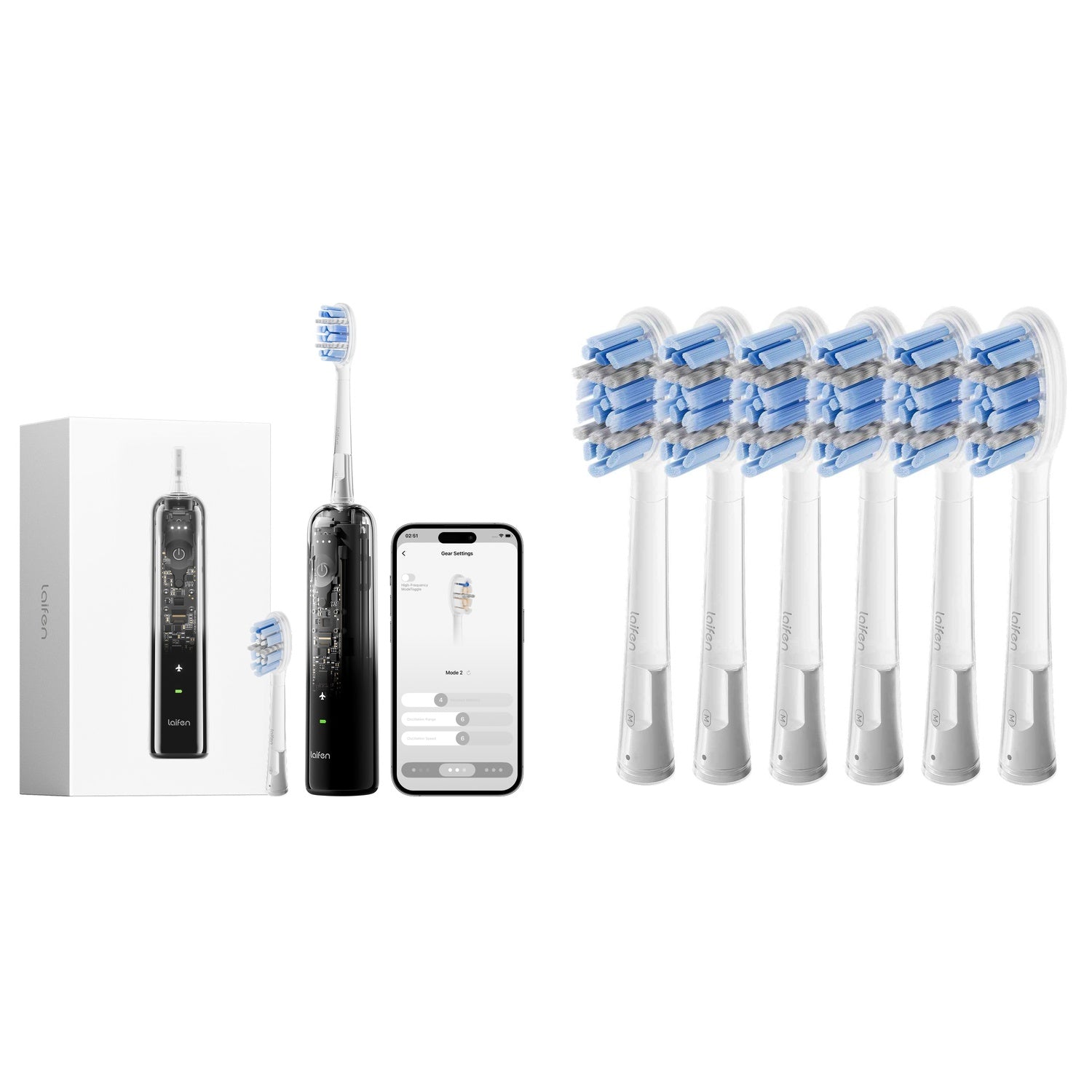 laifen-wave-pro-pro-elektrische-zahnb-rste-bundle-6-pack image 2