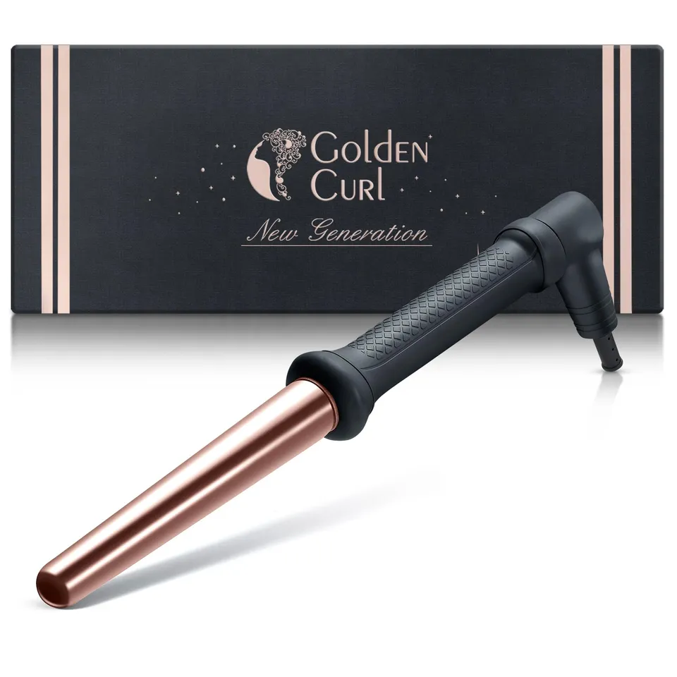 golden-curl-gl506-lockenstab-18-25-mm-konischer-beach-waves-curler-rose-gold-mit image 1