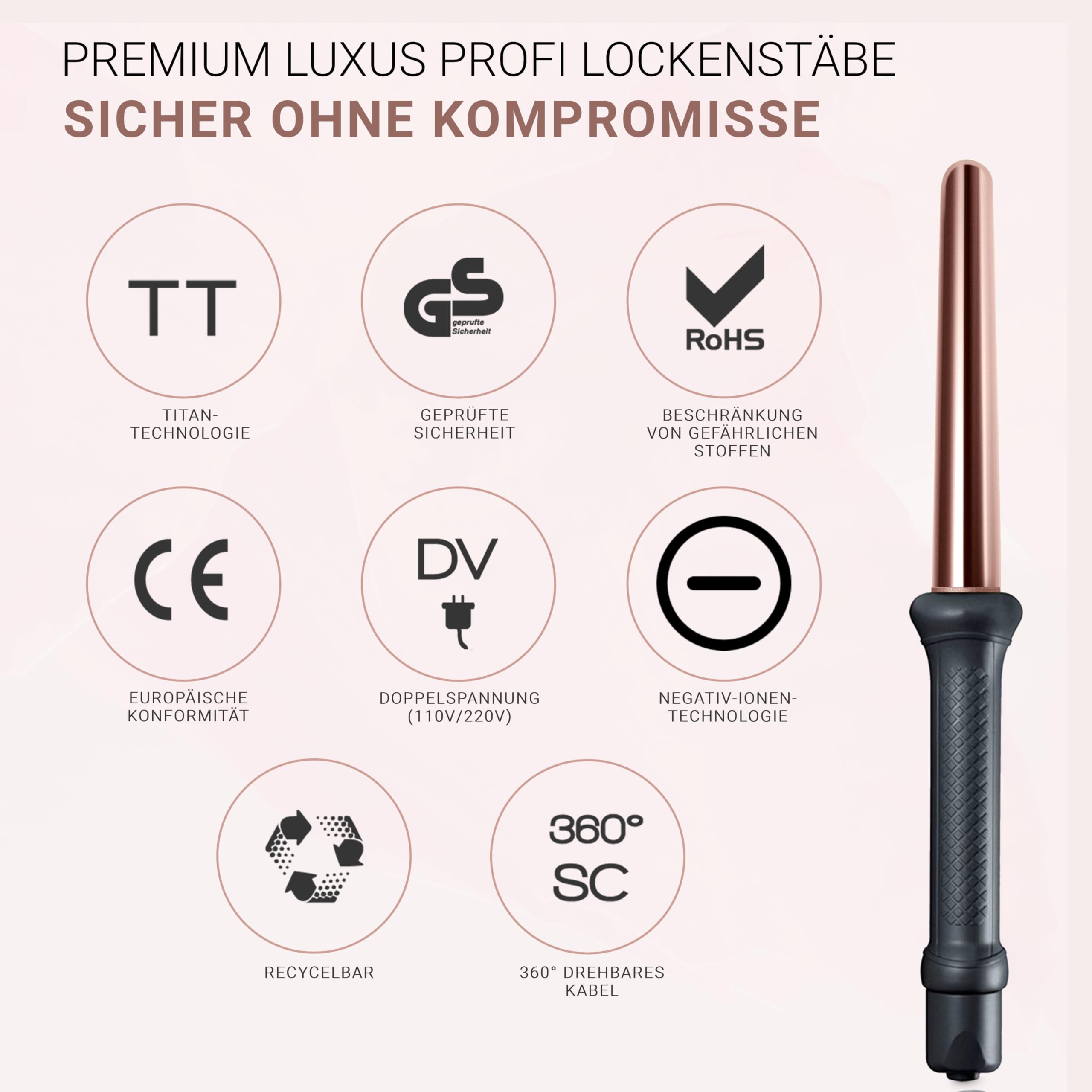 golden-curl-gl506-lockenstab-18-25-mm-konischer-beach-waves-curler-rose-gold-mit image 4
