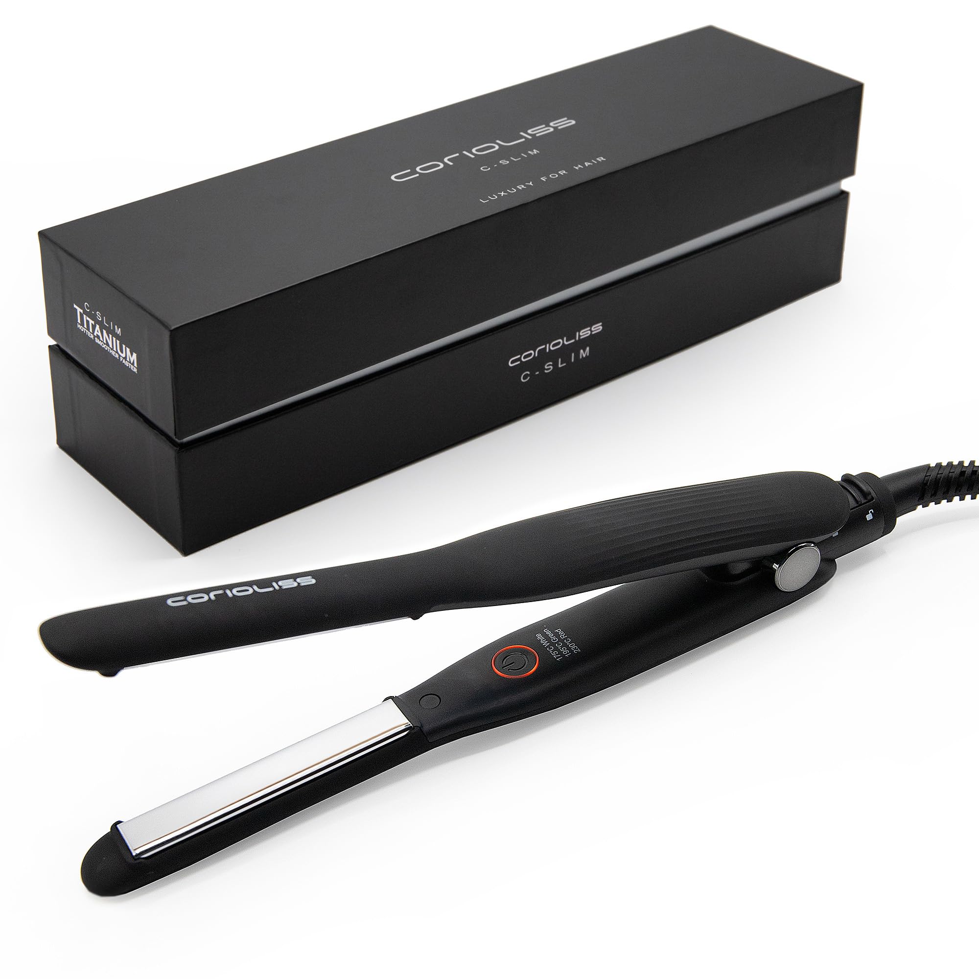 corioliss-c-slim-mini-haargl-tter-mit-titanplatten-schwarz-ionic-anti-frizz image 1
