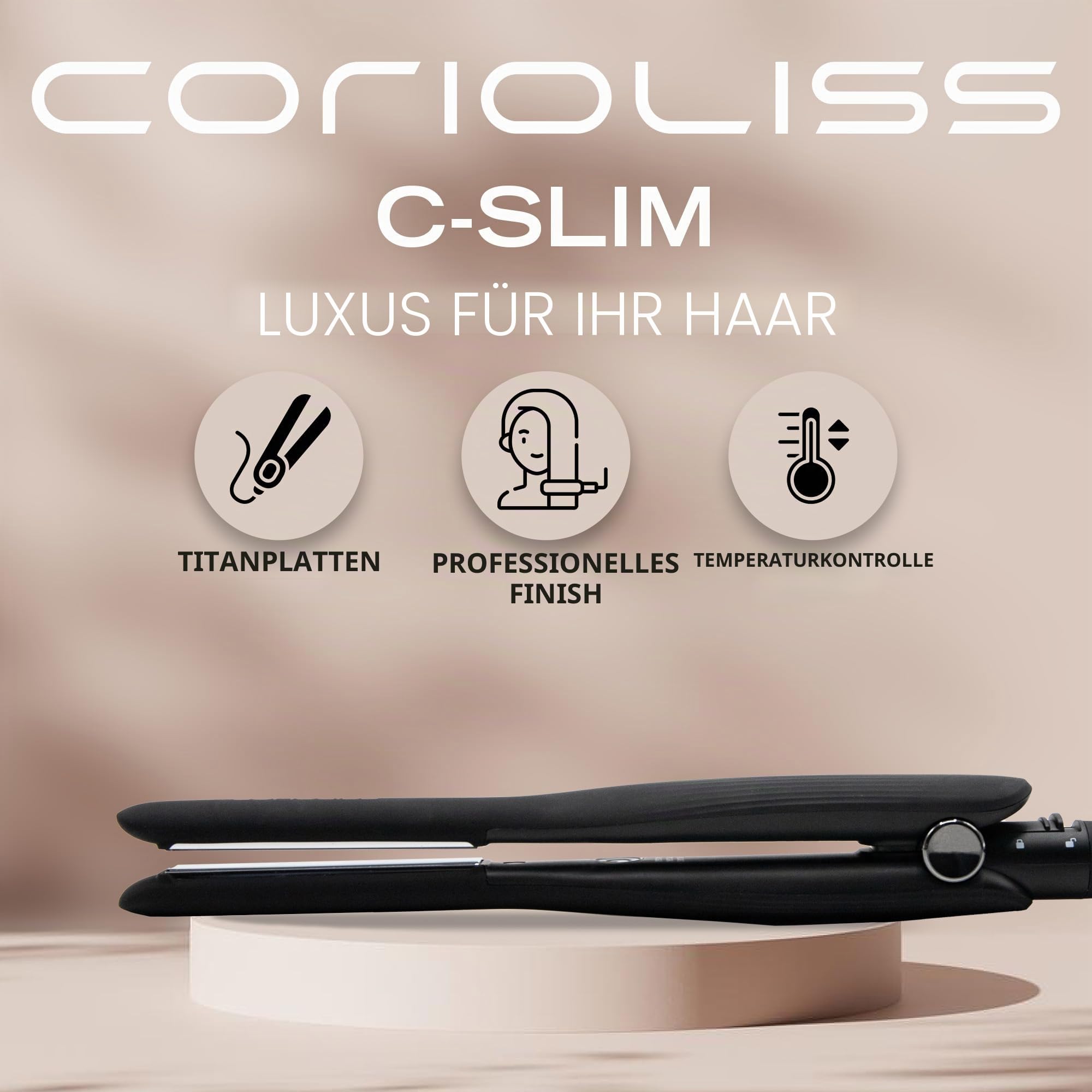 corioliss-c-slim-mini-haargl-tter-mit-titanplatten-schwarz-ionic-anti-frizz image 2