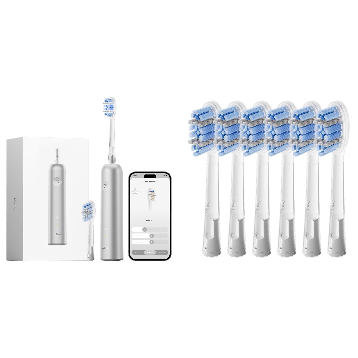 laifen-wave-pro-pro-elektrische-zahnb-rste-bundle-6-pack image 5
