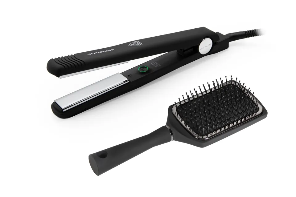 corioliss-c-style-haargl-tter-titan-165-220-c-ionic-schwarz-mit-paddle-b-rste image 1