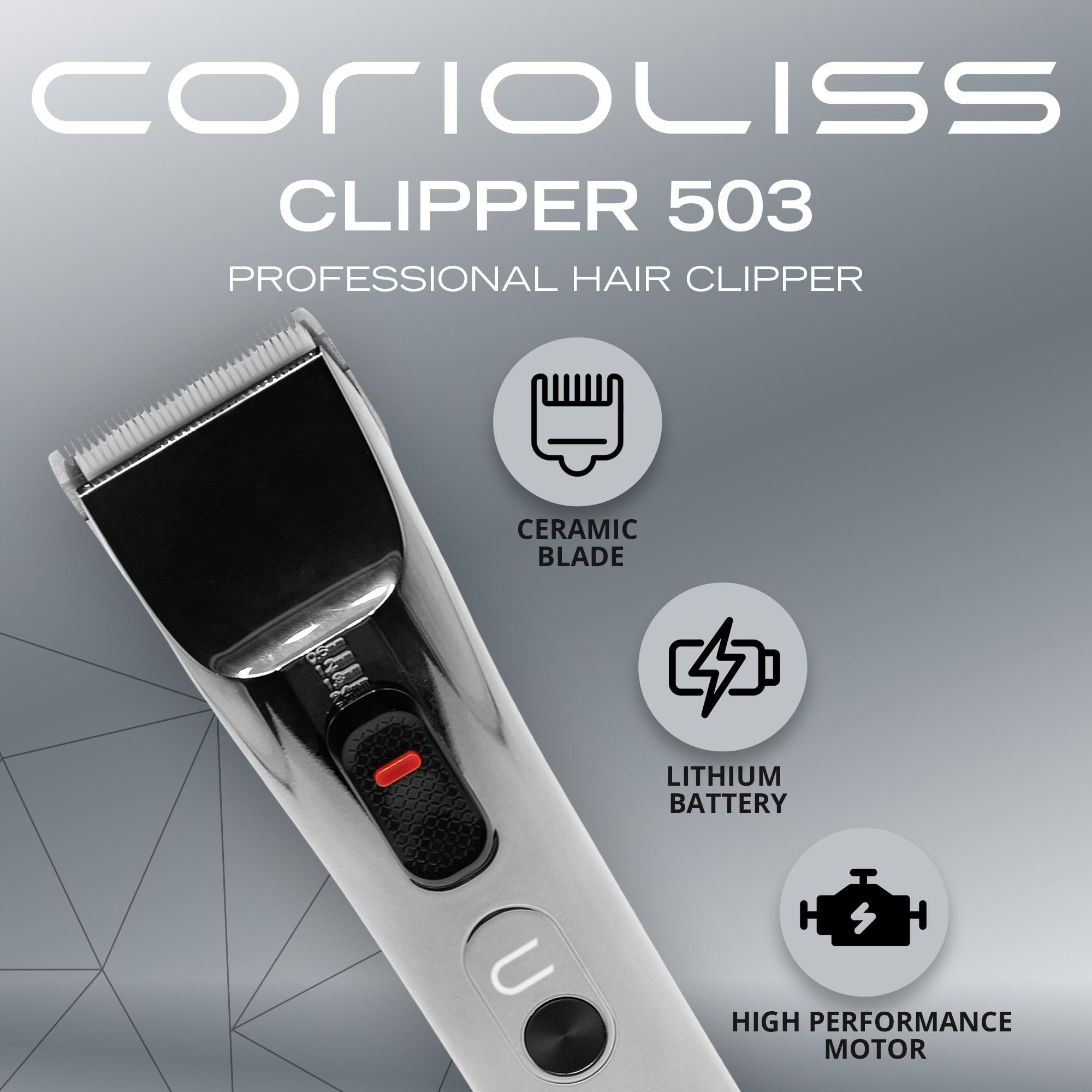 corioliss-haarschneider-clipper-503-black-metal-edition-haarschneidemaschine image 2